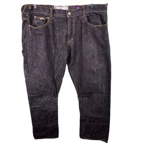 Akoo Men's Size 40 Baggy Dark Wash Medium Rise Y2K Streetwear Pants Denim Jeans